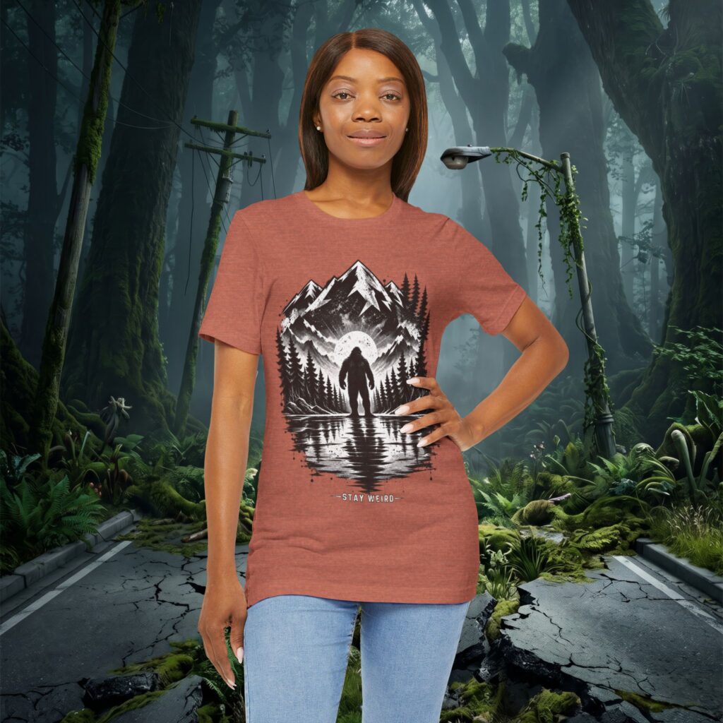 Stay Weird T‑Shirt — Mountain Reflection Adventure Tee
