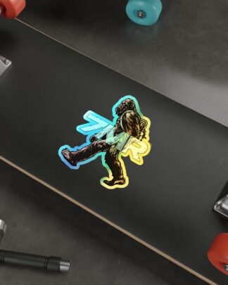 WALKER Holographic Die-Cut Sticker